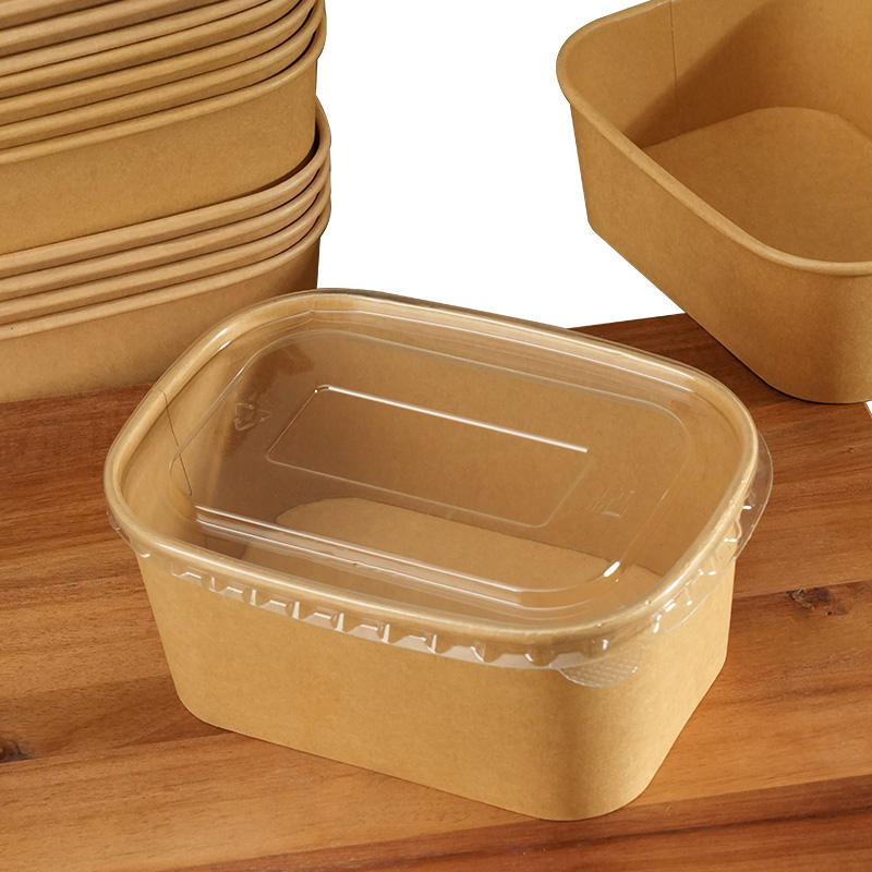 Kraft Paper Rectangular Food Containers (300 Units) per box