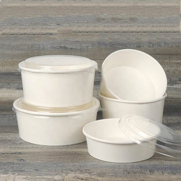 White Paper Bowl (300 Units) per carton box