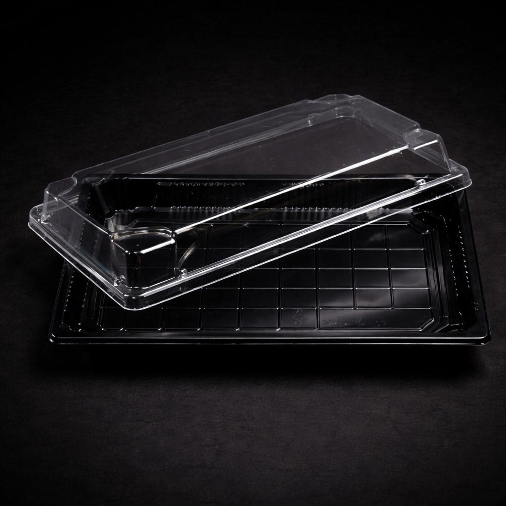 Black Sushi Tray (400 Sets) per carton box